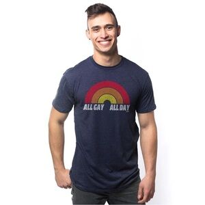 SOLID Threads All Gay All Day Tshirt Size Small